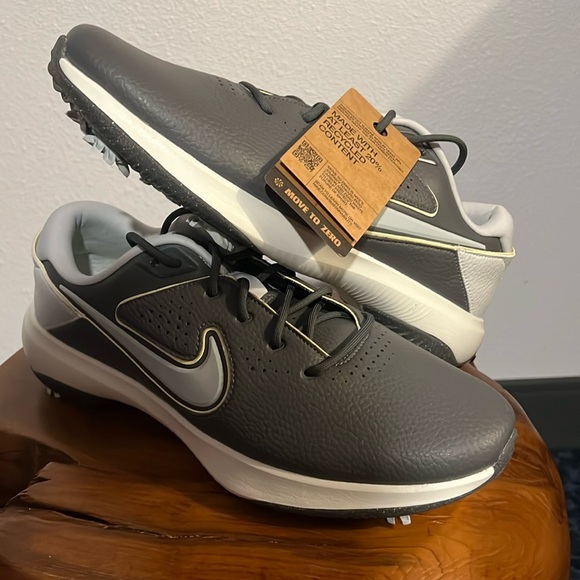 Nike Victory Pro 3 Golf Shoes Smoke Gray White Mens 10.5 - Picture 2 of 4